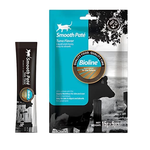 Bioline Natural Feast (Treat) Tuna Flavor Smooth Pate 15g x 5 pcs