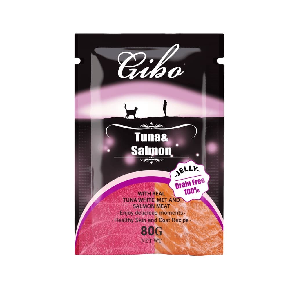 Gibo GRAIN FREE Cat Pouch Tuna and Salmon 80g