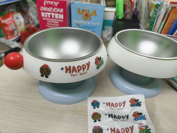 Elevated Premium Steel Pet Food Bowl For Adult Cats & Dogs