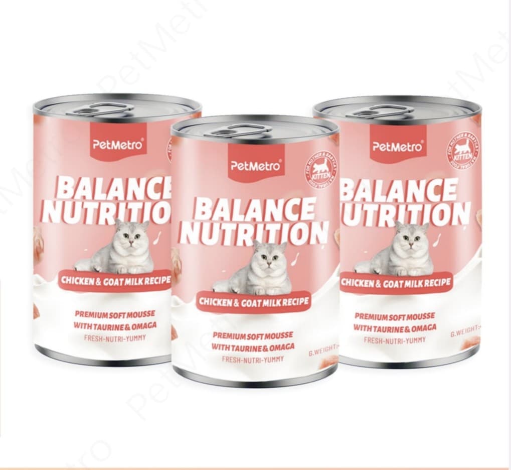 PetMetro Balance Nutrition Kitten Can Food in Chicken & Goat milk 430g