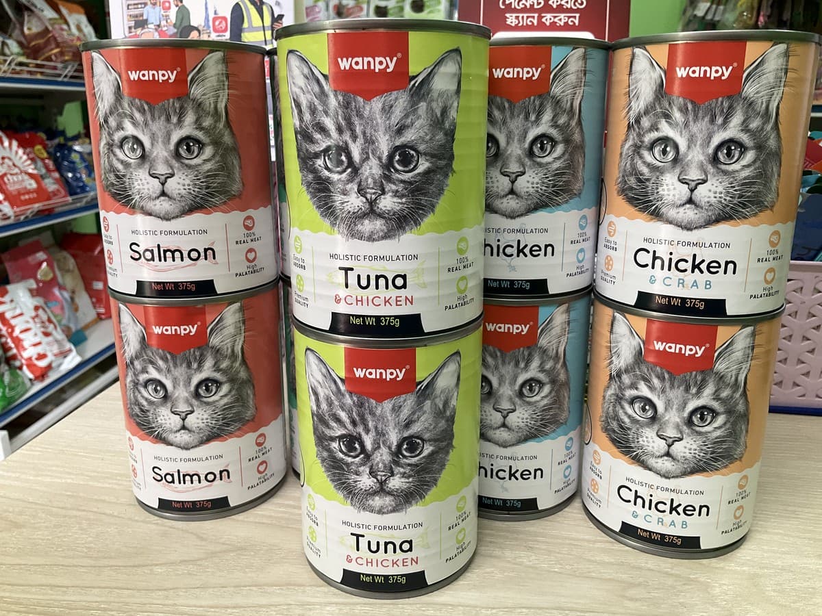 Wanpy Holistic Formulation Tuna & Chicken Can Food for Kittens 375g