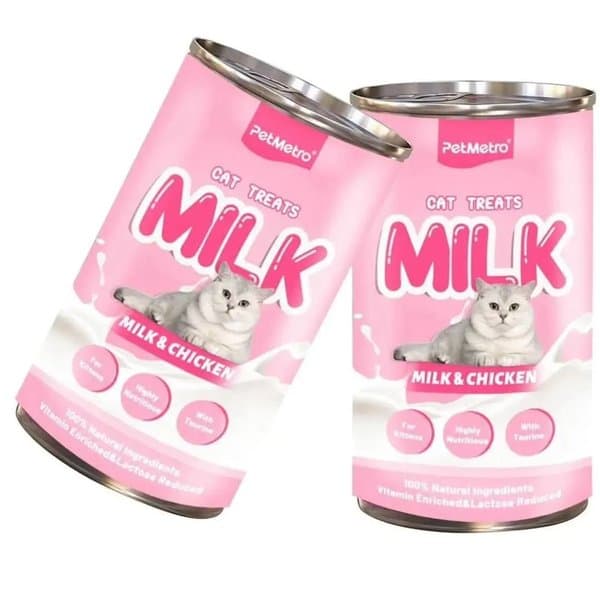 PetMetro Milk Treats For Kittens Goat Milk With Chicken 155 ml
