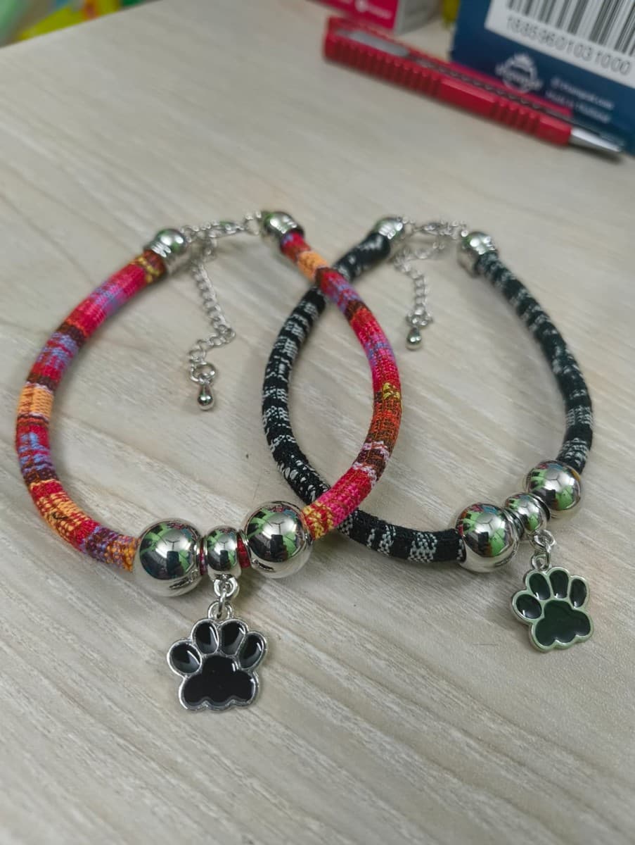 Cat Paw Charm Cat Collar Belt