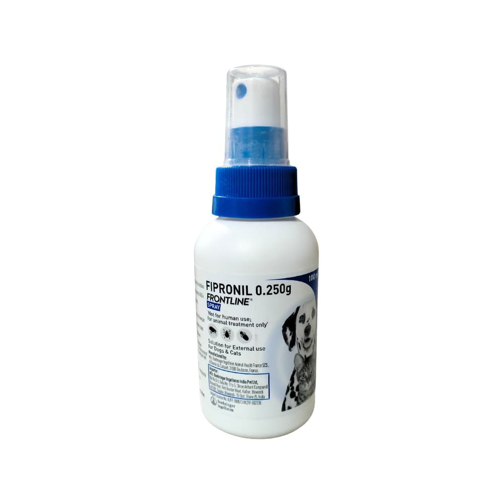 Frontline Fipronil 0.25g Spray 100ml For Dogs & Cats