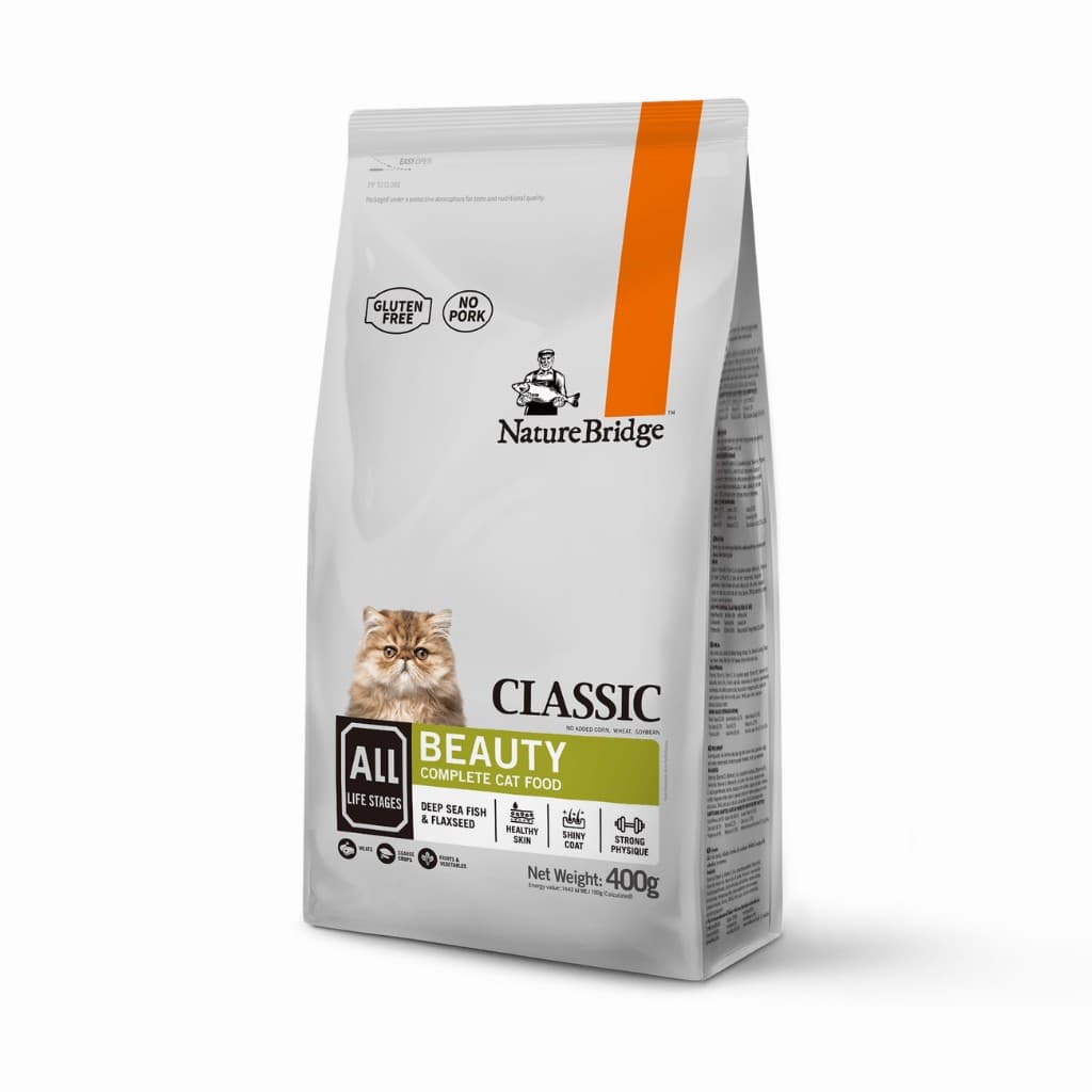 Nature Bridge Classic Beauty Grain Free Cat food All Life Stages 400gm
