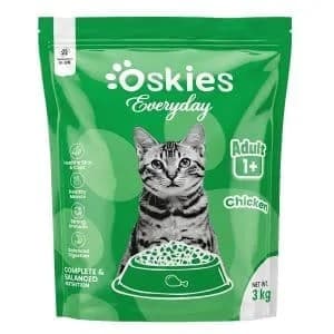 Oskies Everyday Adult Cat Food Chicken - 1 KG