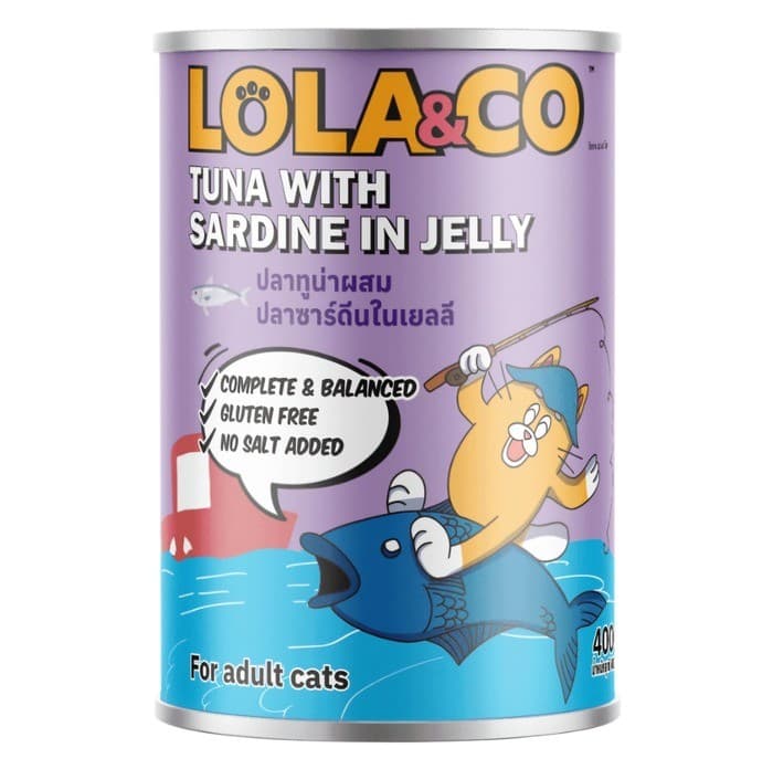 Lola & Co CanTuna with Sardine in Jelly 400 gm