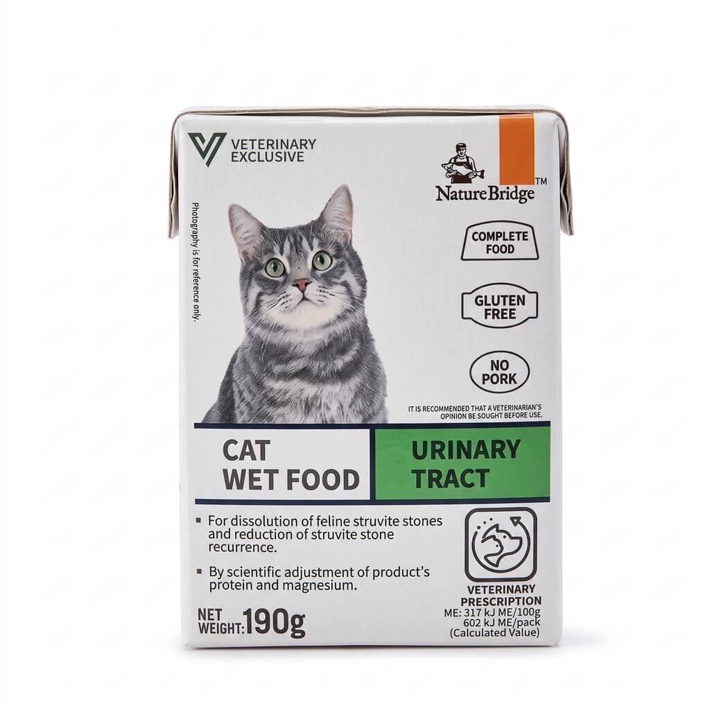 Nature Bridge Veterinary Exclusive Wet Cat Food for Urinary Tract 190gm