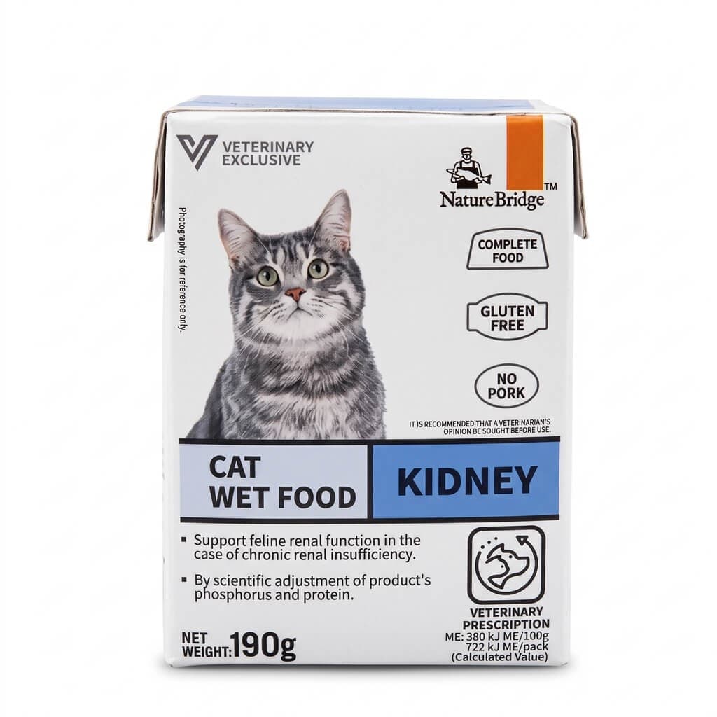 Nature Bridge Veterinary Exclusive Wet Cat Food for Kidney 190gm