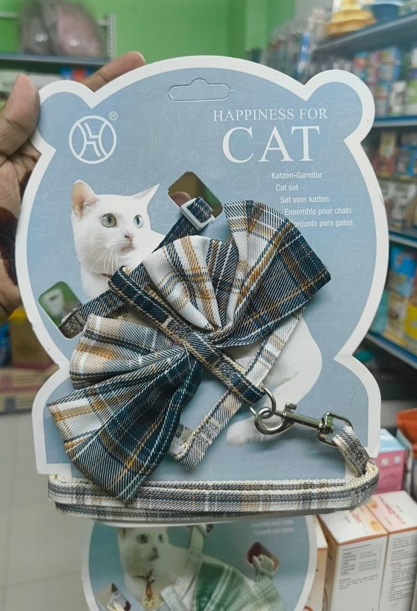 Cat Dress Like Bow Harness & Leash Set