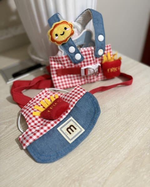MacDonalds Leash Harness and Matching Cap Set For Cats