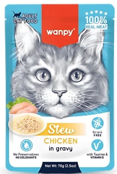 Wanpy Adult Pouch Stew Chicken In Gravy 70g