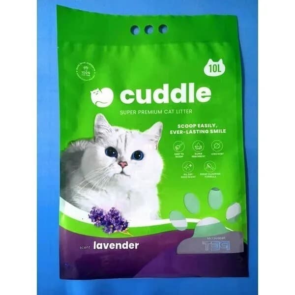 Cuddle Bentonite Cat Litter Lavender Flavor 10L