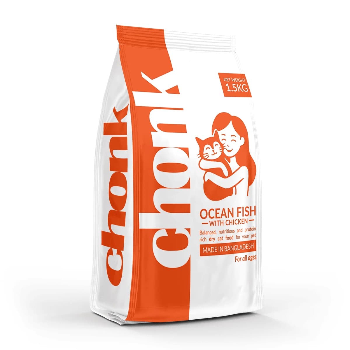 Chonk Cat Food Ocean Fish With Chicken (All Ages) 1.5 Kg