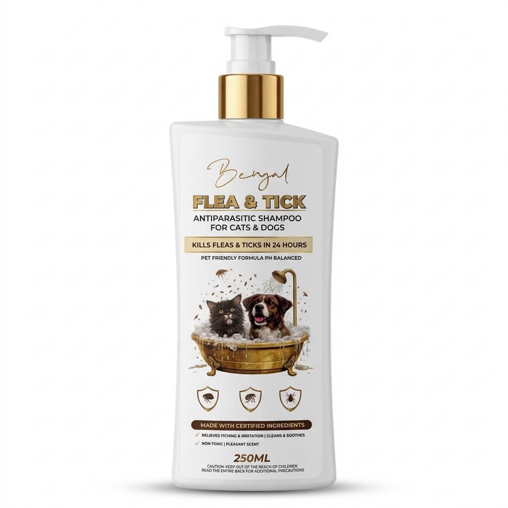 Bengal Flea & Tick Shampoo for Dogs and Cats 250ml