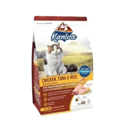 Kaniva Chicken, Tuna & Rice Cat Food 400 gm