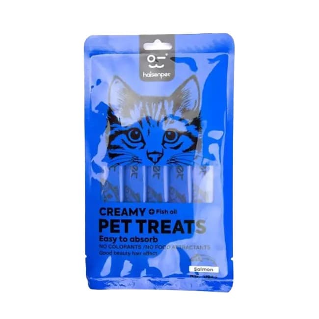 Haisenpet Creamy Cat Treats Salmon Flavor 5X15 gm
