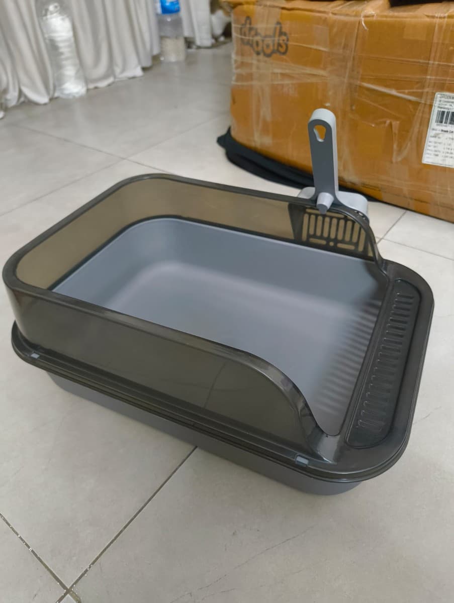 Premium Open Cat Litter Box (Size - 40*28*16 cm)