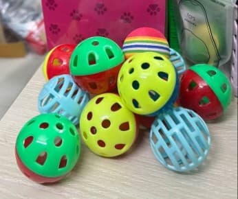 Plastic Pet Toy Ball With Bell