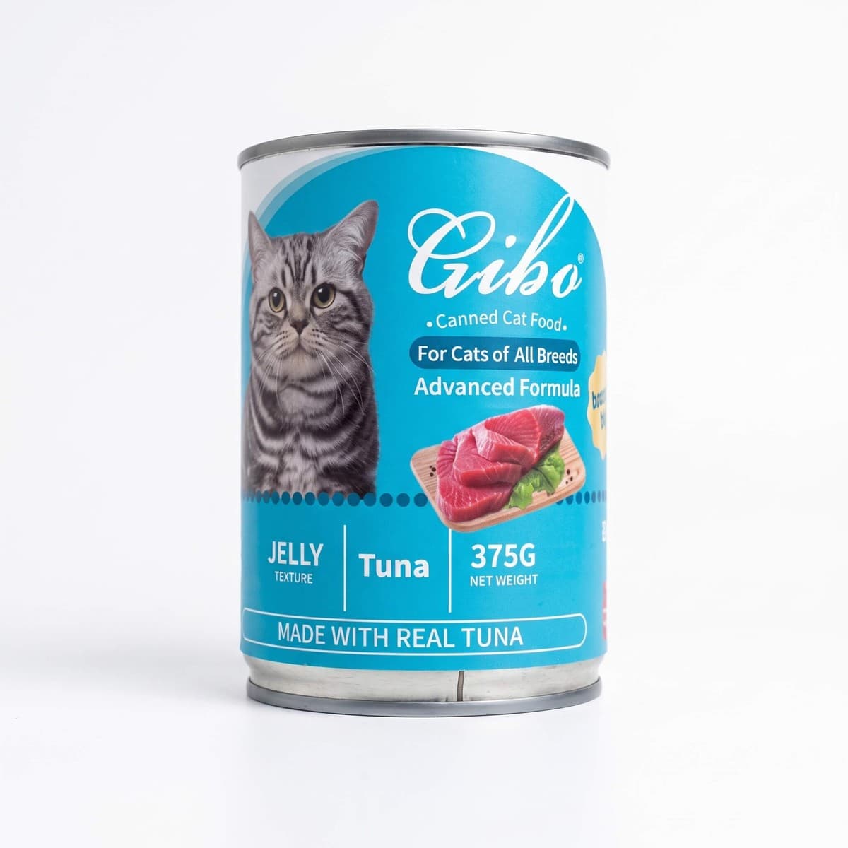 Gibo Cat Canned Food Tuna In Jelly 375 gm