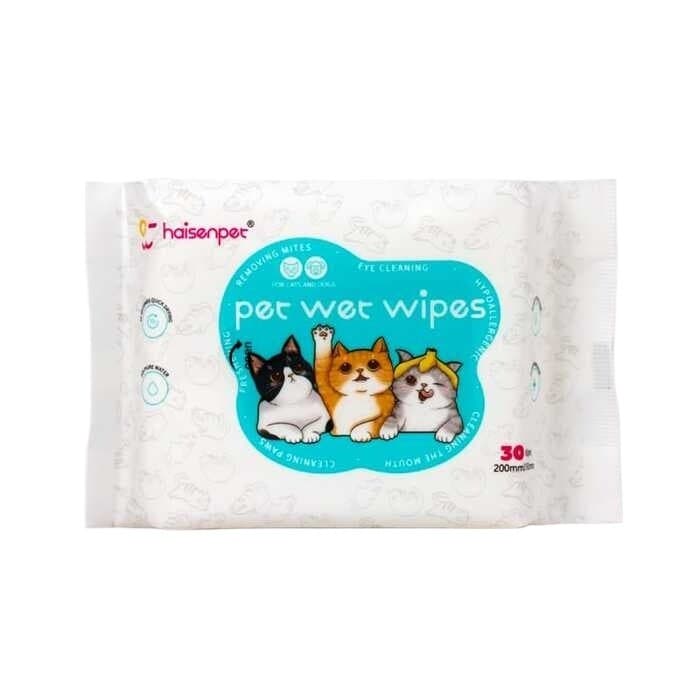 Haisenpet Multifunctional Pet Wipes for All kinds of Pets (30Pcs)
