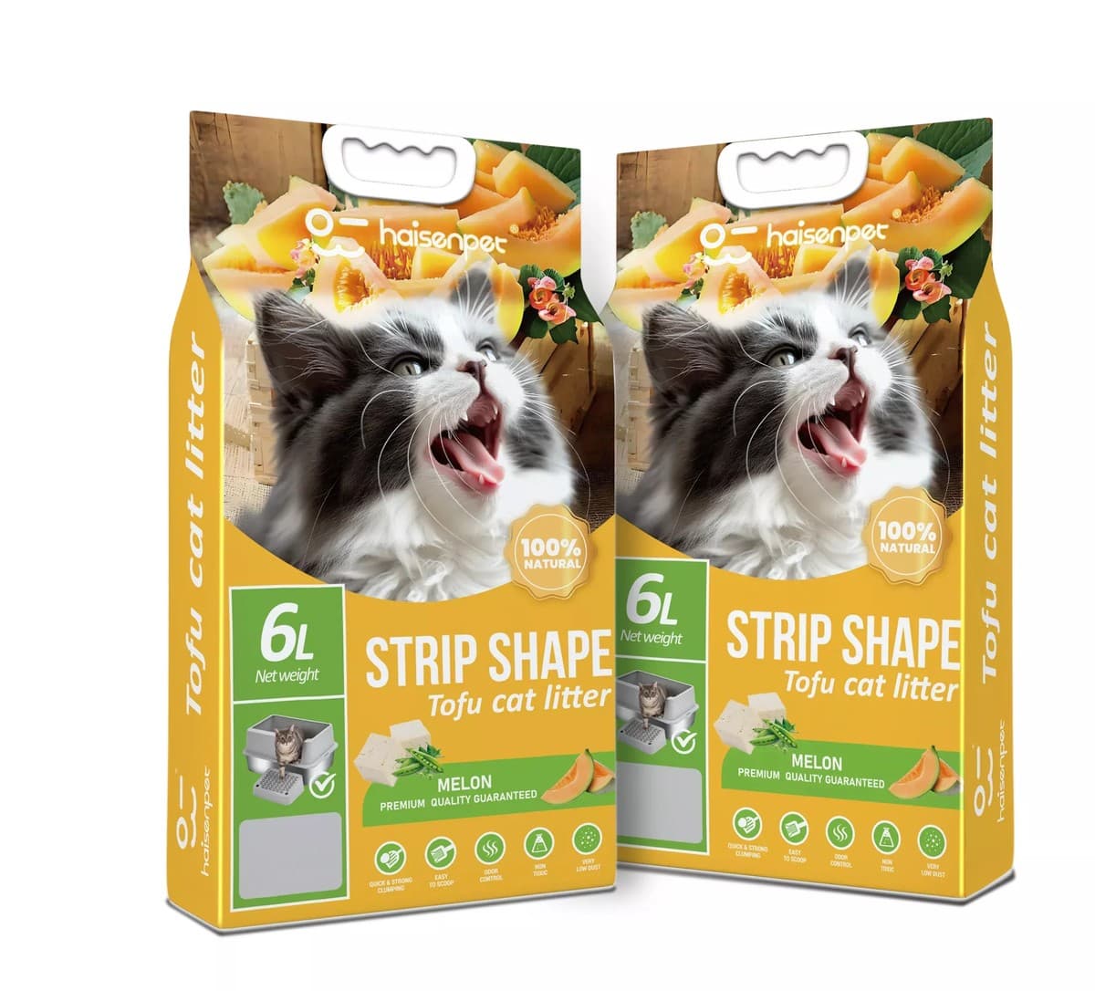 Haisenpet Tofu Cat Litter Melon Flavour 6L