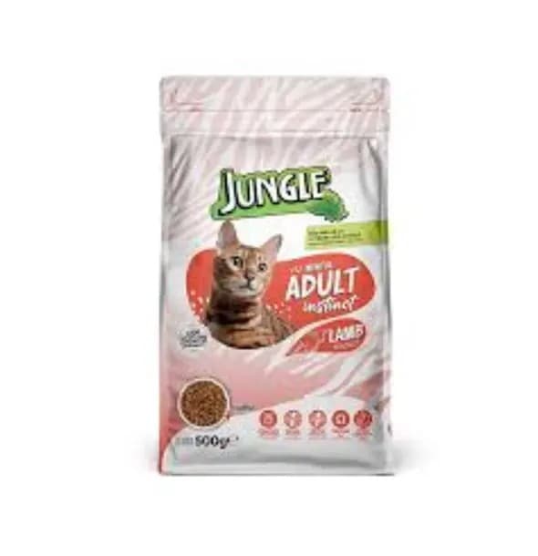 Jungle Adult Dry Cat Food Lamb 500 gm