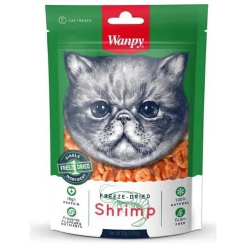 Wanpy Freeze Dried Cat Treat Shrimp 20 gm