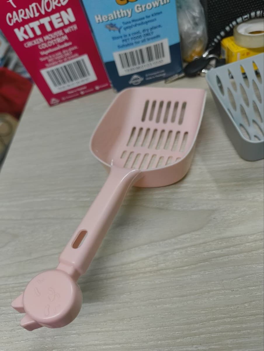 Premium Plastic Quality Litter Scoop Cat Face