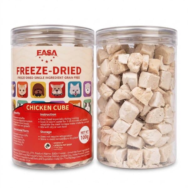 Easa Freeze Dried Chicken Cube Treats 100 gm Can