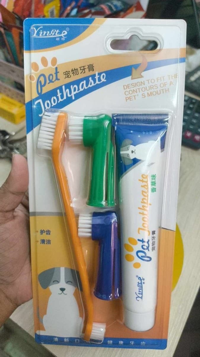 Pet Toothpaste and Brush Set