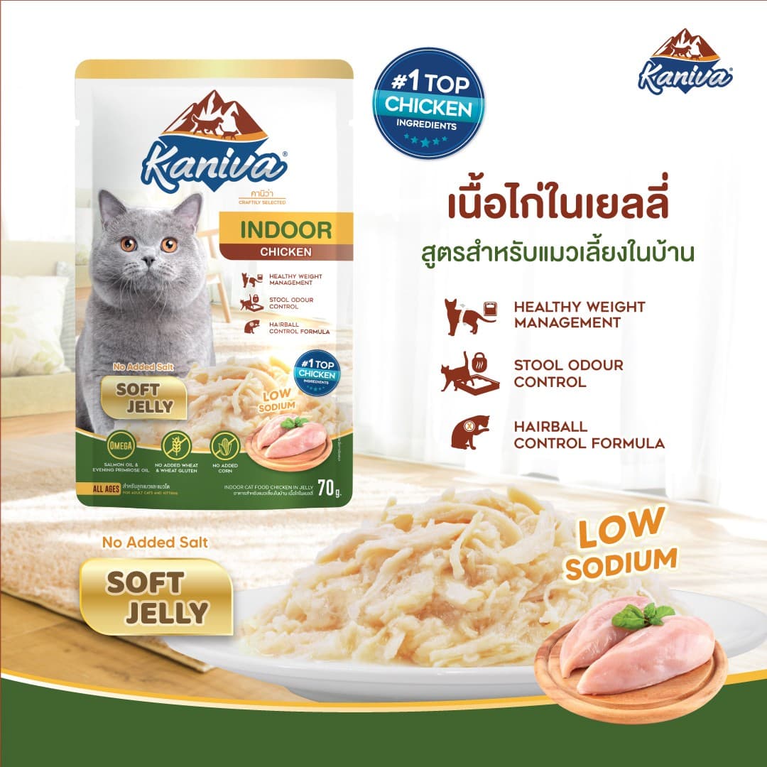 Kaniva Indoor Chicken In Soft Jelly Pouch