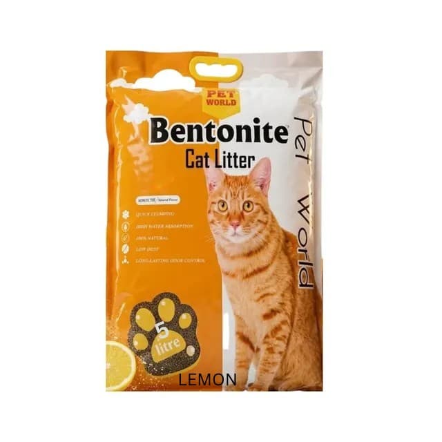 PetWorld Bentonite Cat Litter Lemon Flavor 5L