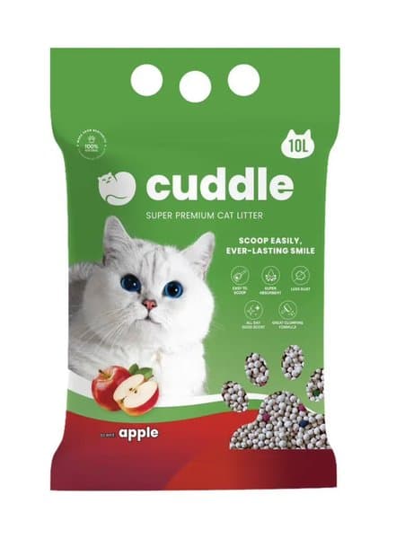 Cuddle Bentonite Cat Litter Apple Flavor 5L
