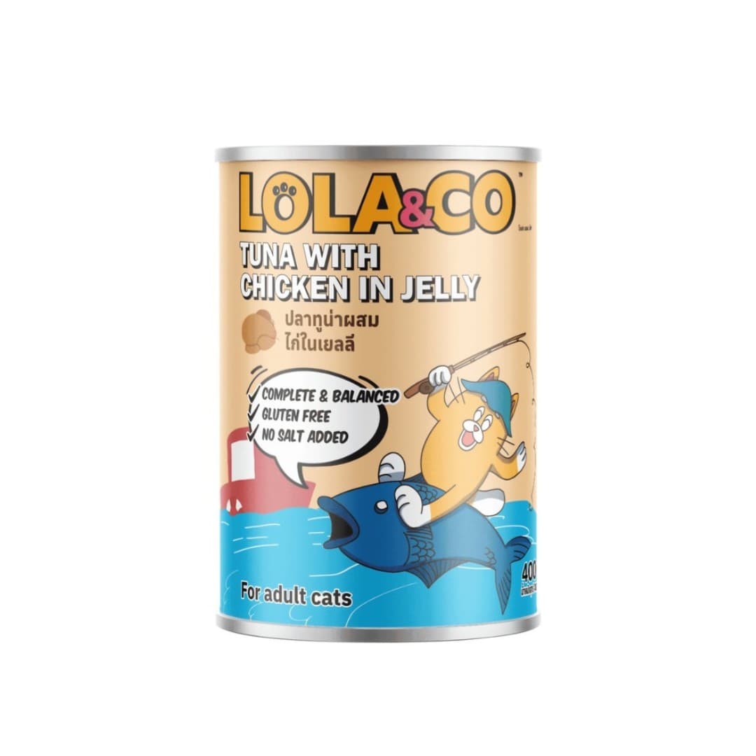 Lola & Co Can Tuna with Chicken in Jelly 400 gm