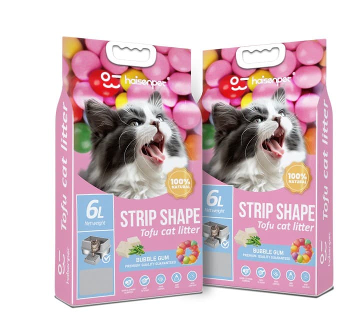Haisenpet Tofu Cat Litter Bubble Gum Flavour 6L