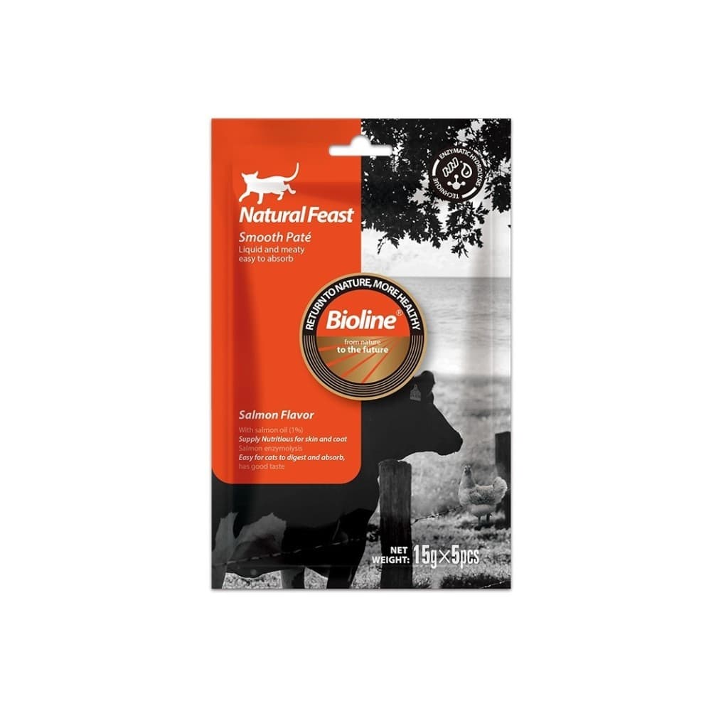 Bioline Natural Feast (Treat) Salmon Flavor Smooth Pate
