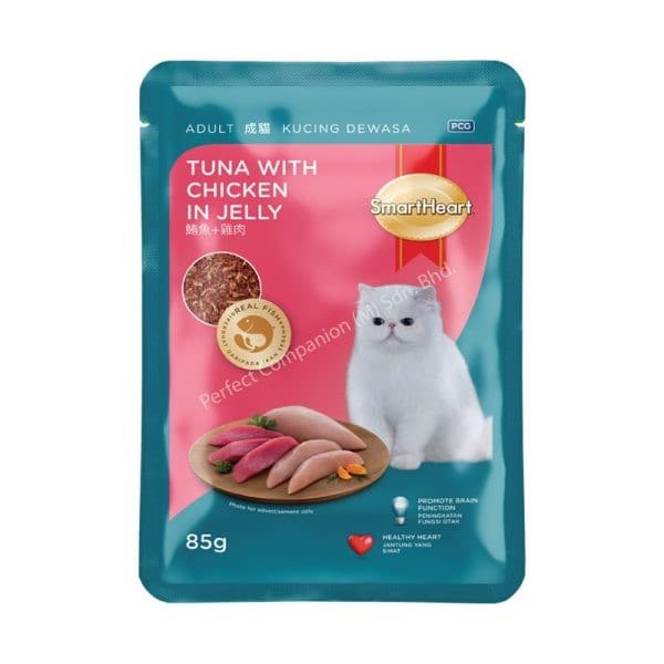 SmartHeart Adult Pouch Tuna with Chicken in Jelly