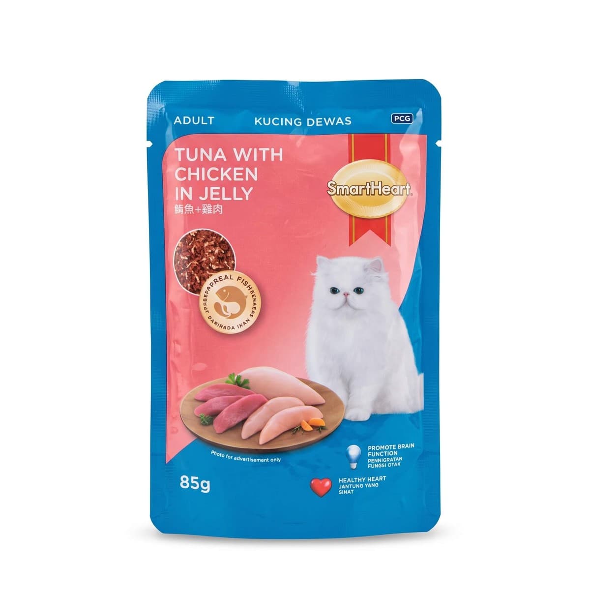 SmartHeart Adult Pouch Tuna with Chicken in Jelly