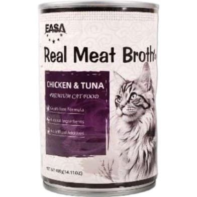 Easa Can Food Real Meat Broth Chicken & Tuna Original 400 gm