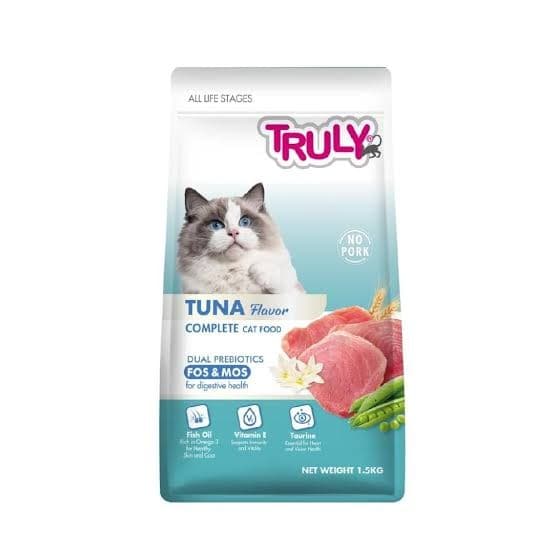 Truly All Life Stage Dry Cat Food Tuna 1.5 KG