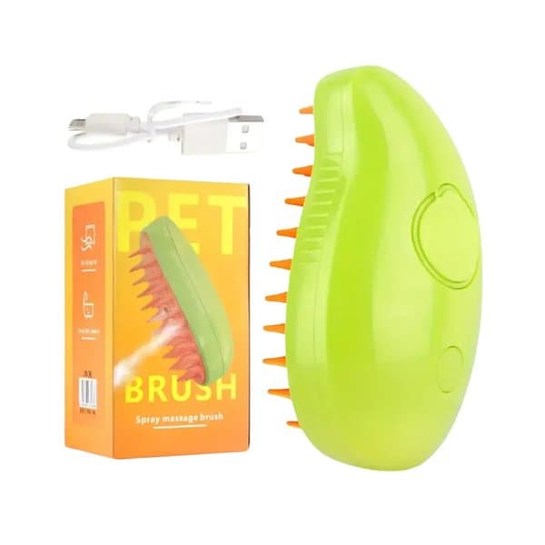 Automated Water Spray Cat Grooming Brush Mango Shaped