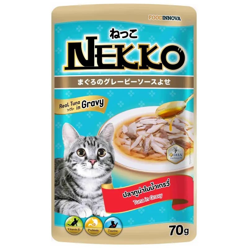 Nekko Pouch Real Tuna in Gravy 70g