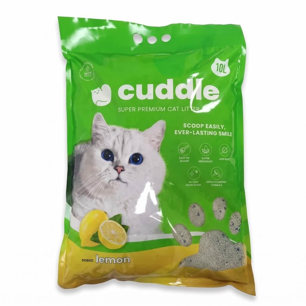 Cuddle Bentonite Cat Litter Lemon Flavor 10L