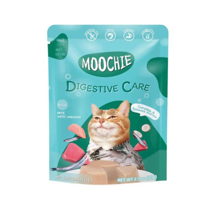Moochie Cat Food Pate with Anchovy Digestive Care 70g