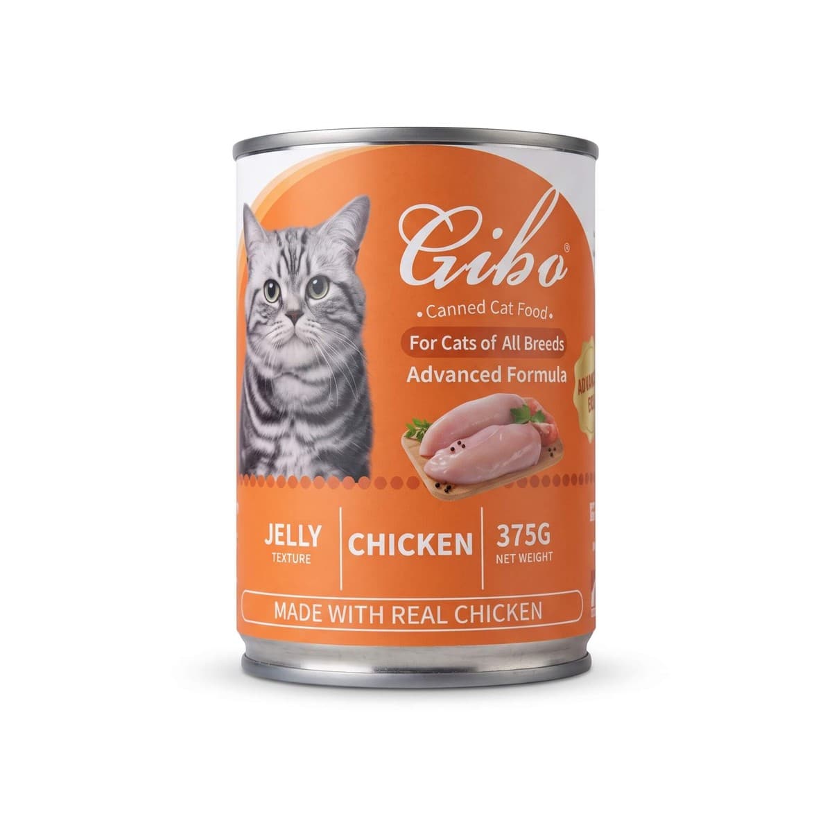 Gibo Cat Canned Food Chicken In Jelly 375gm