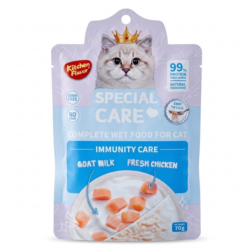 Kitchen Flavor Special Care Complete Cat Food Pouch Immunity Care 70gm