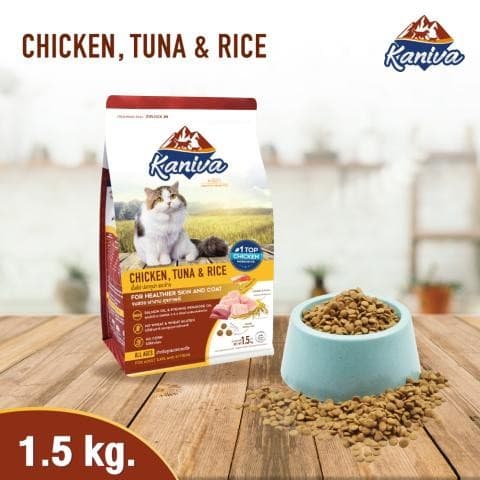 Kaniva Chicken, Tuna & Rice Dry Cat Food 1.5 KG