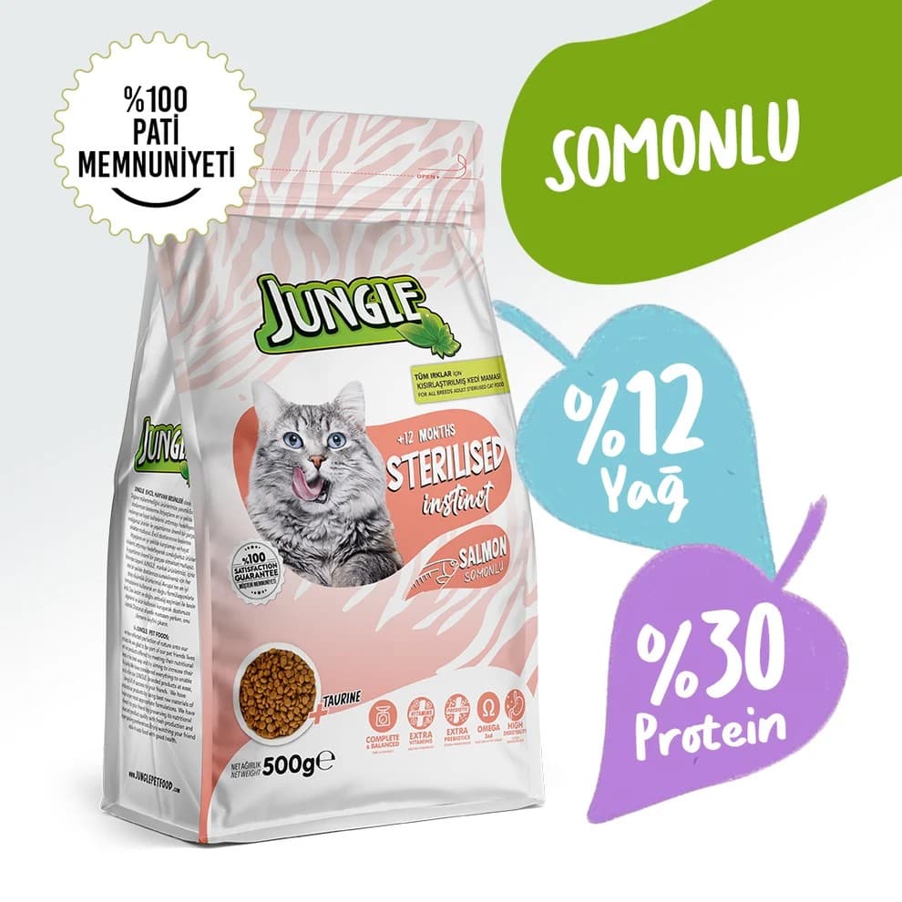 Jungle Adult Dry Cat Food Salmon 1.5 KG