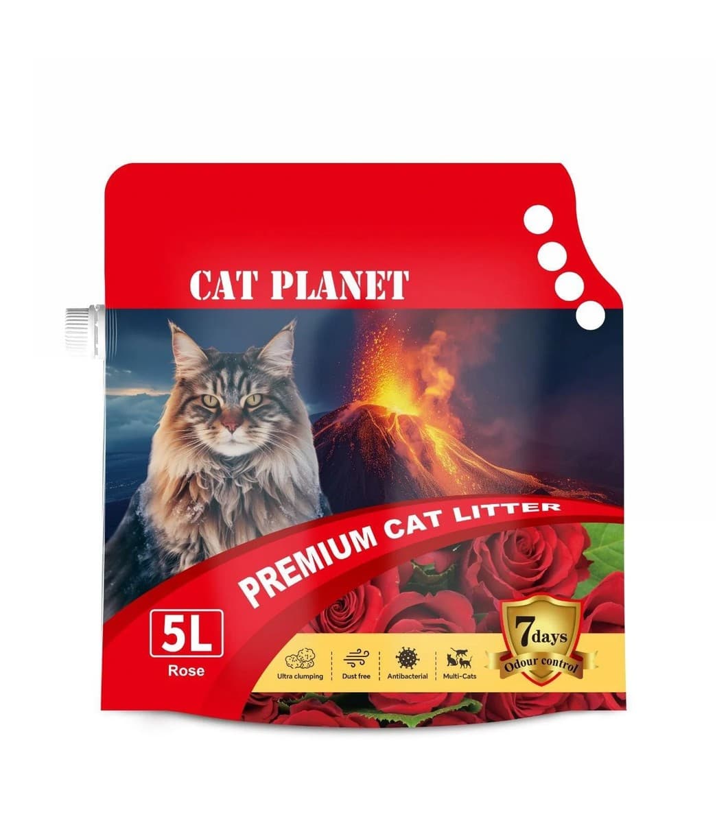 Cat Planet Bentonite Cat Litter Rose Flavor 5L